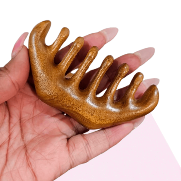 Peigne en bois pour locs