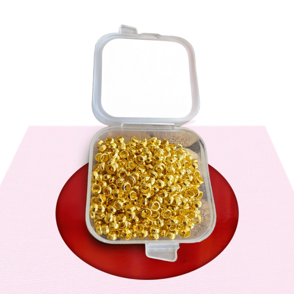 Perles dorées pour locs